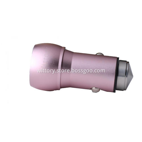 Dual USB 2.4A Metal Car Charger